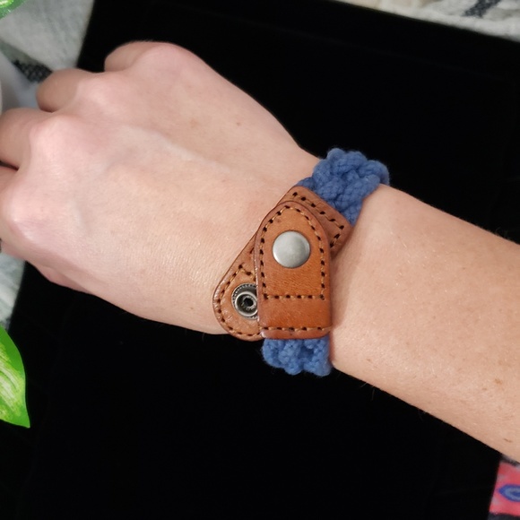 Fossil Braided Rope & Leather Bracelet - Picture 5 of 9